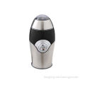 Stainless steel coffee bean grinder with safety lock, 50g, detachable S/S blades, pulse operating